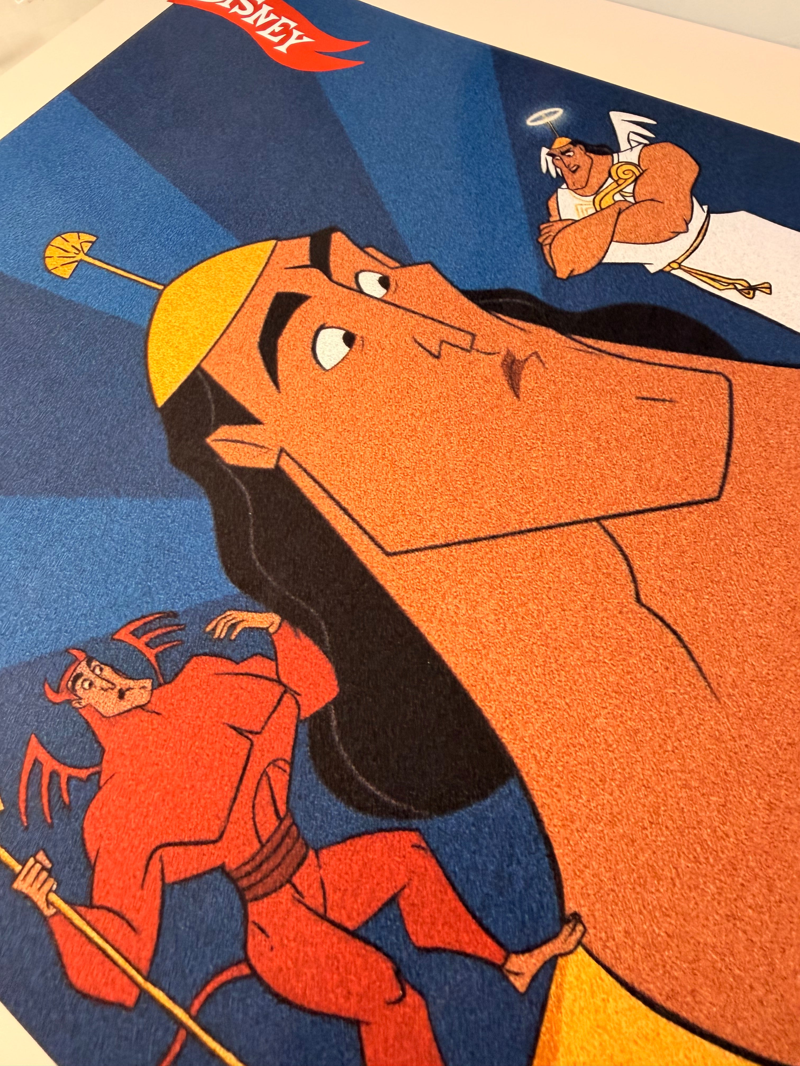 Emperors New Groove Poster, Kronk Retro Disney Art Print