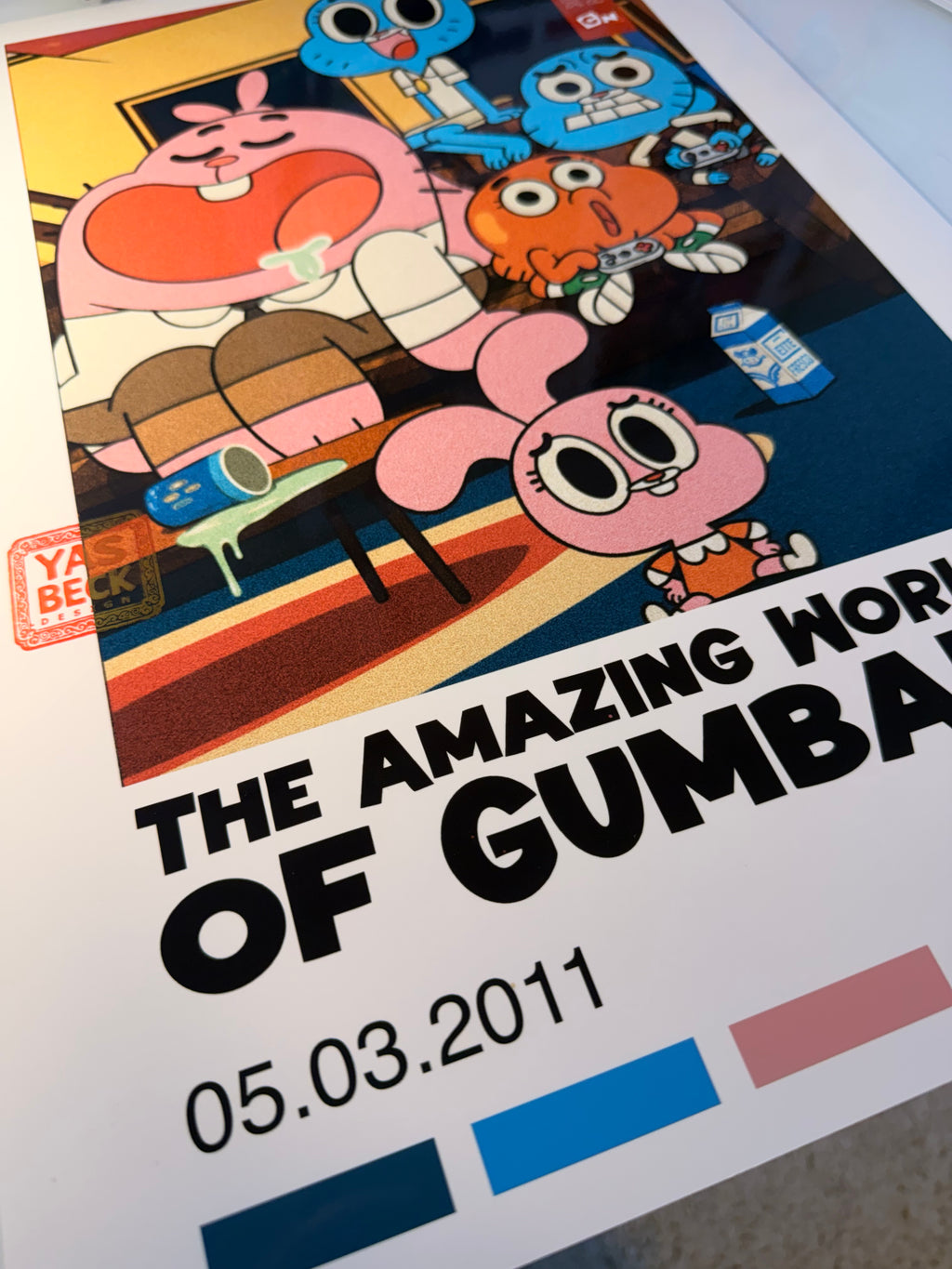 Gumball Wall Art Classic Poster, Vintage Print in Two Sizes