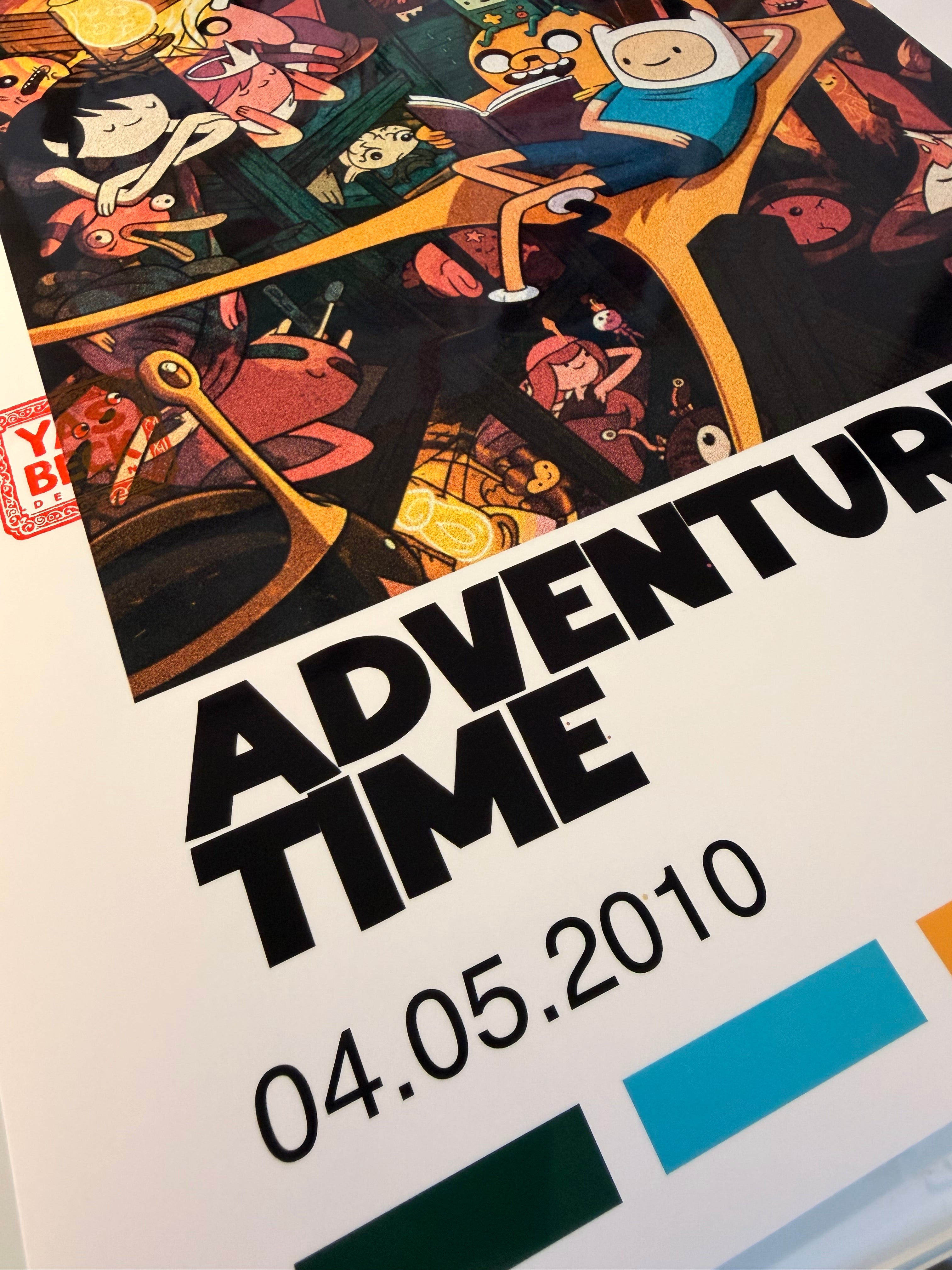 Adventure Time Classic Poster, Finn & Jake Art Print in Two Sizes