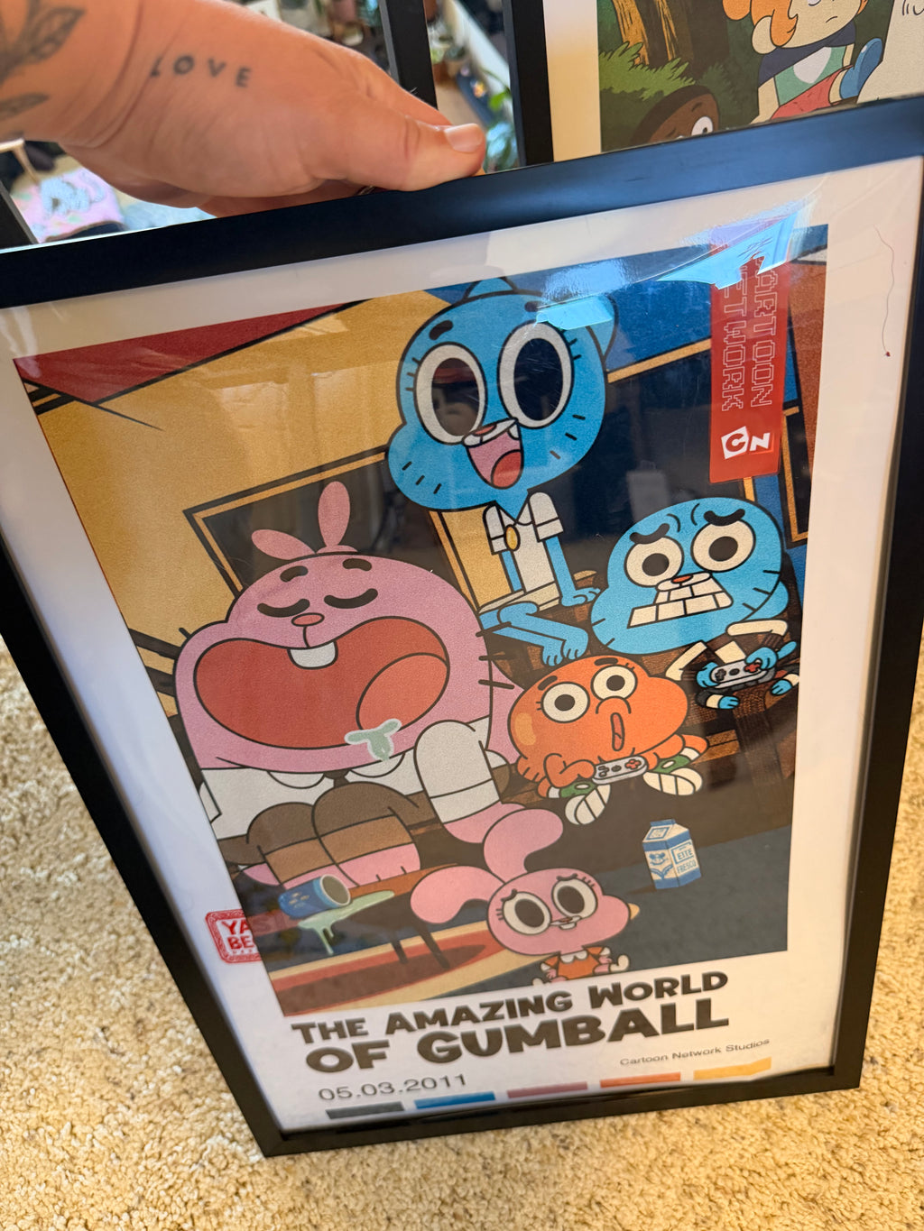 Gumball Wall Art Classic Poster, Vintage Print in Two Sizes