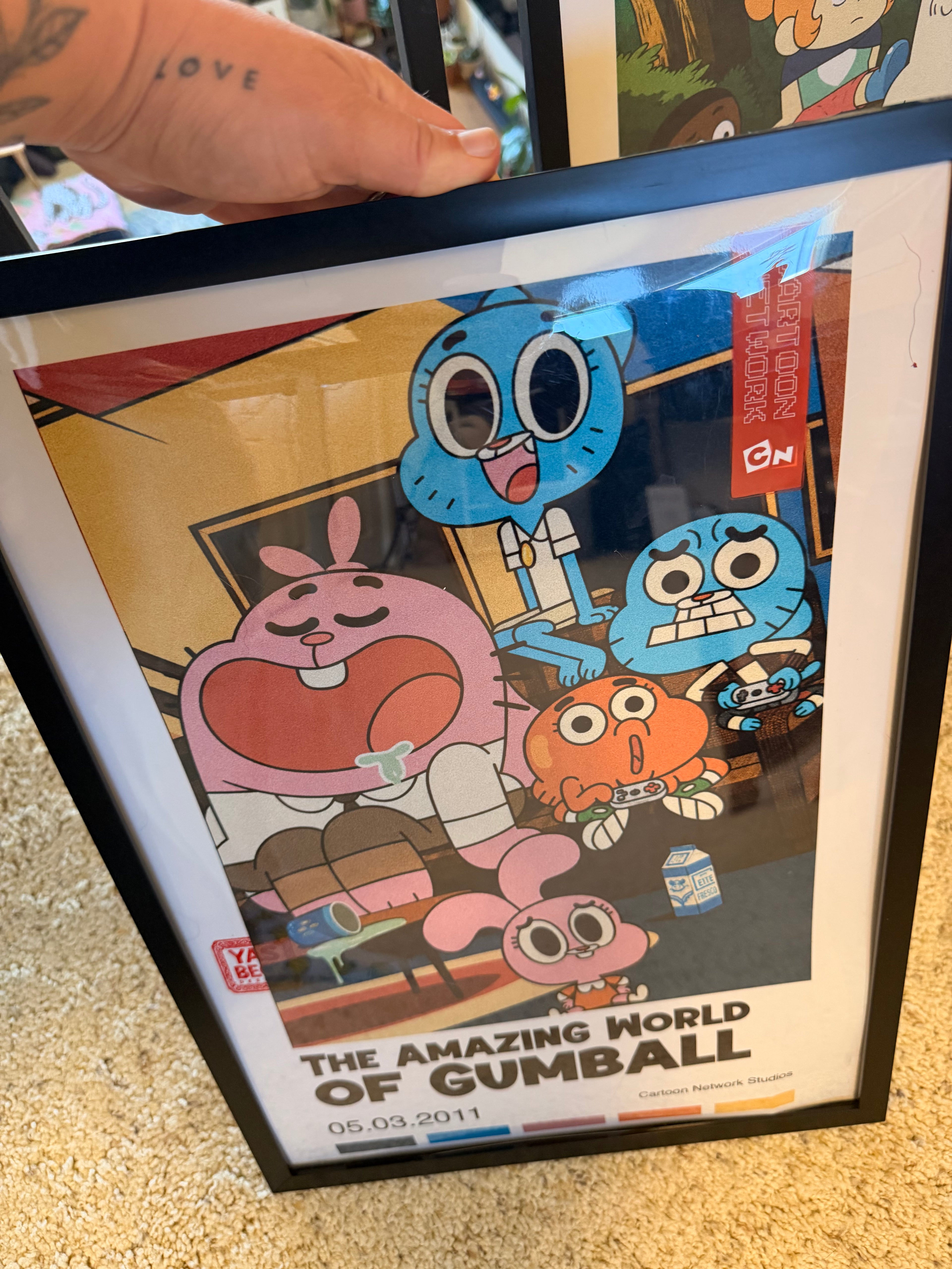 Gumball Wall Art Classic Poster, Vintage Print in Two Sizes