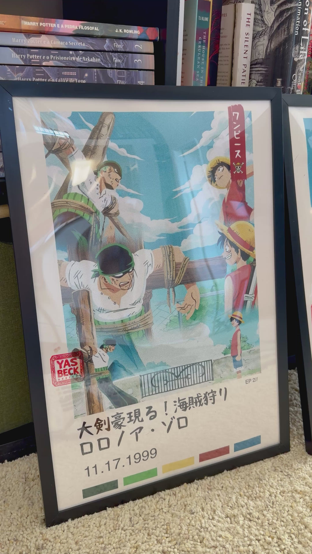 One Piece Poster Featuring Luffy and Zoro - Anime Wall Art Print