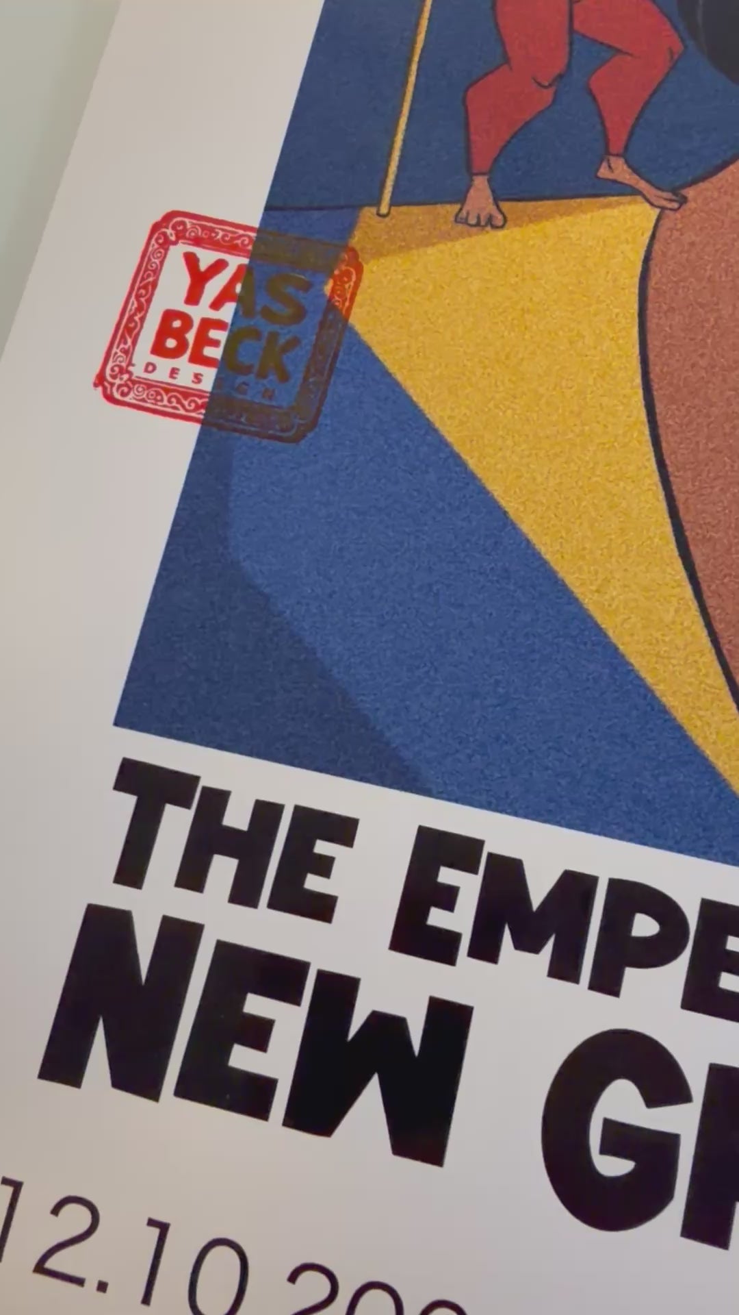 Emperors New Groove Poster, Kronk Retro Disney Art Print